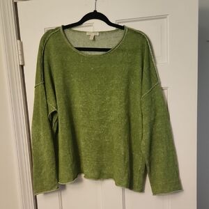 Eileen Fisher Green Long Sleeve Sweater